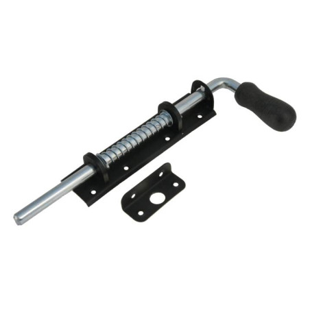 Zasuwa sprężynowa  300/14mm czarna GAŁKA